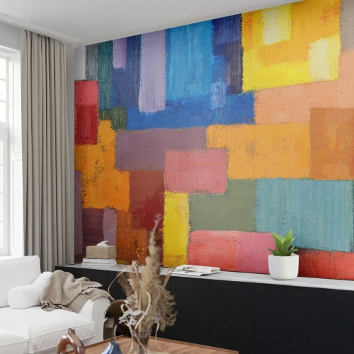 Fotótapéta Premium Canvas - Mindegyik más, mindegyik színes - Absztrakció, Darab, Modern minta - 100x70 cm