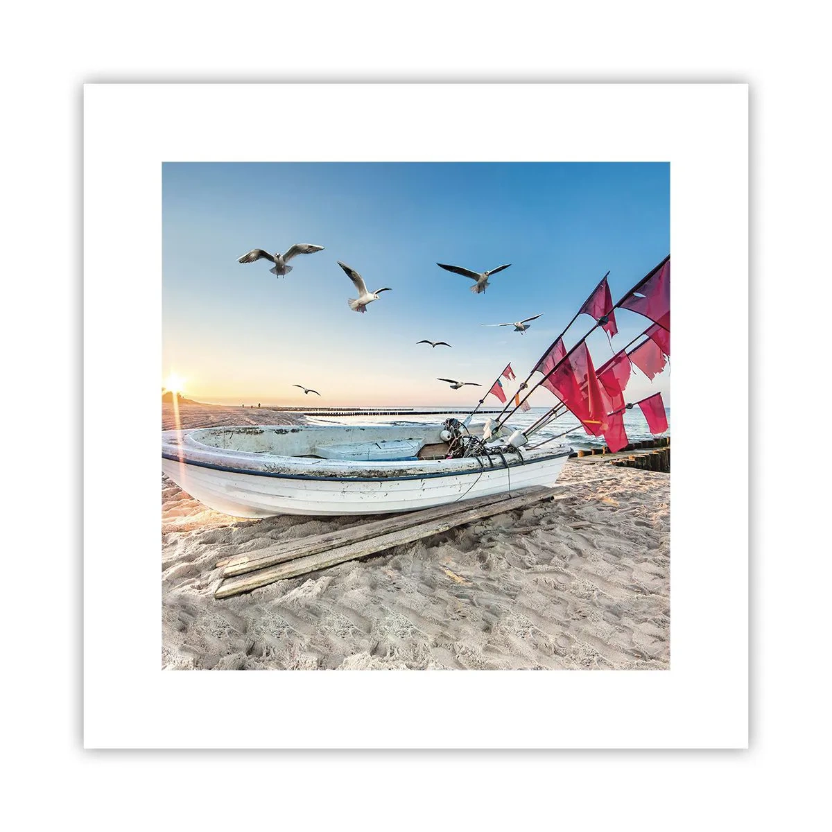 Poszter - Megérdemelt pihenés - 30x30 cm