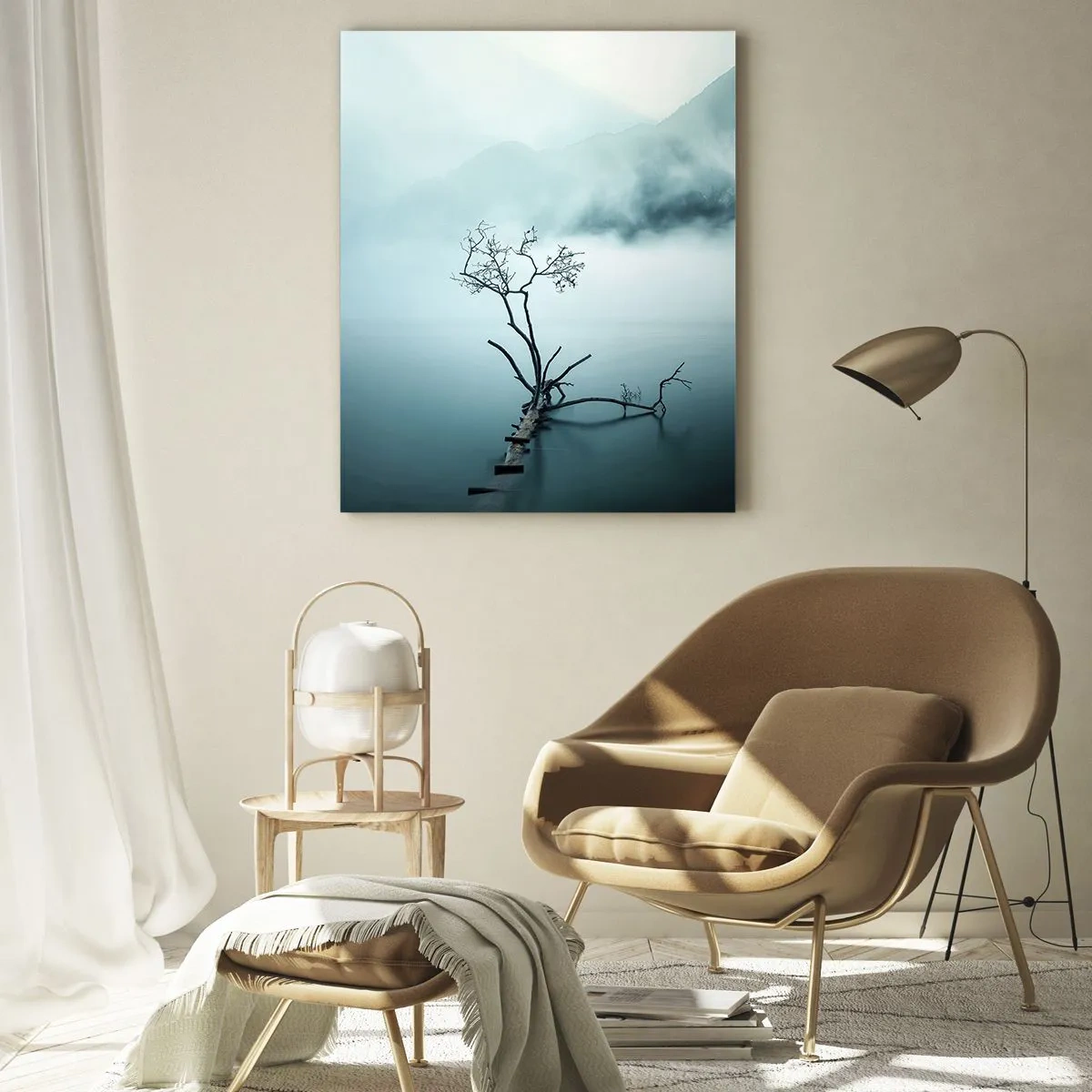 Üveg kép - Vízből és ködből - 50x70 cm