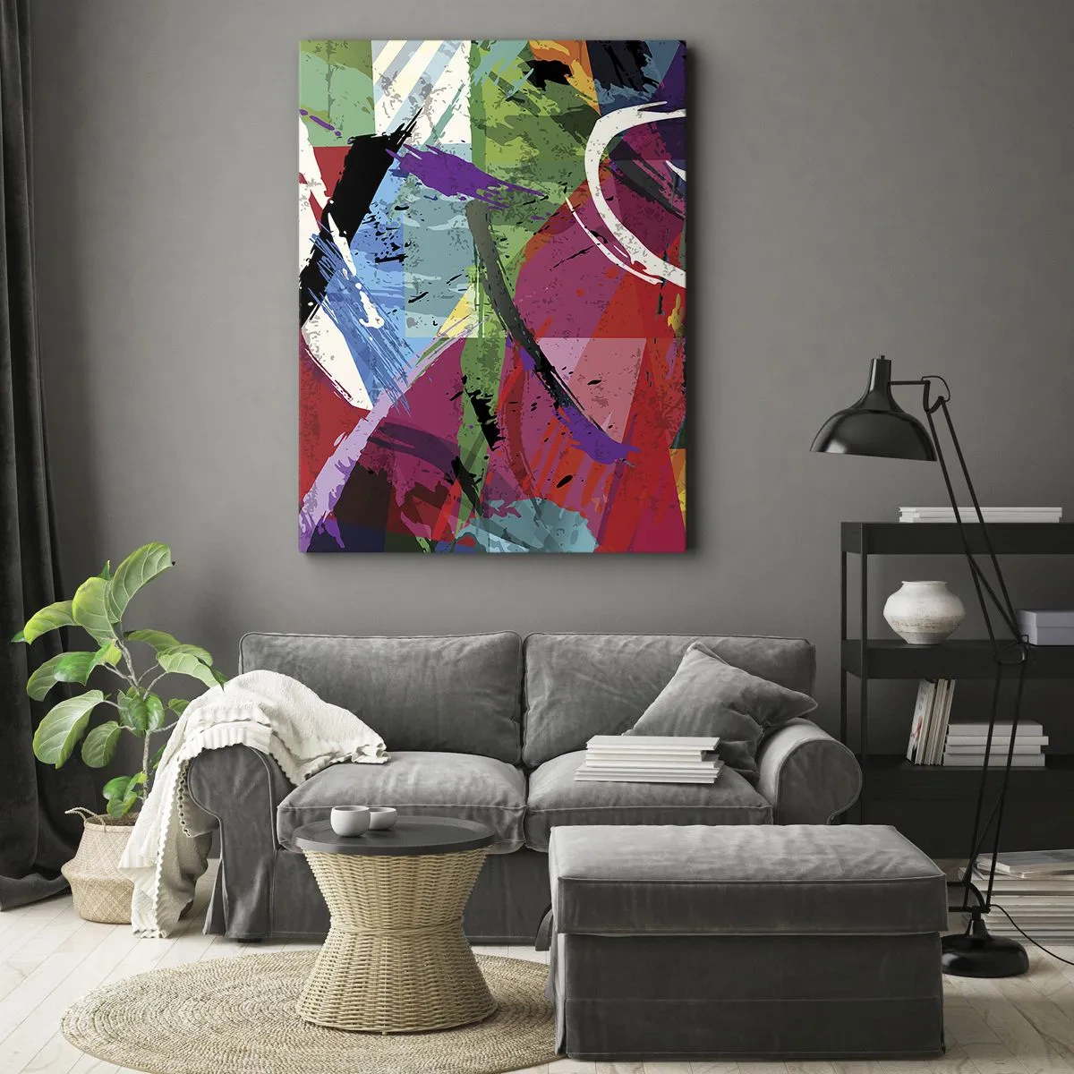 Vászonkép - Gyorsan, élénken és ugrálva - 50x70 cm