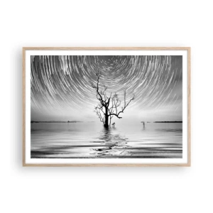 Poszter világos tölgy keretben - A természet szimfóniája - 100x70 cm