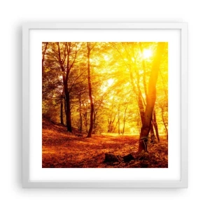 Poszter fekete keretben - Az arany tisztás felé - 40x40 cm