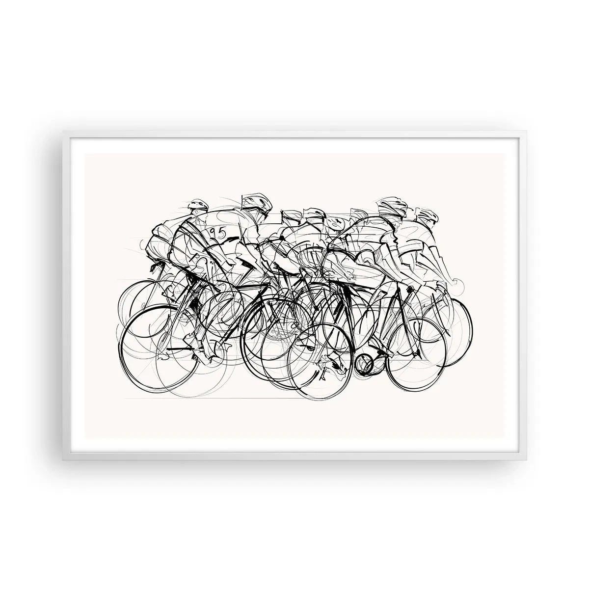 Poszter fekete keretben - Együtt, a csapatban - 100x70 cm