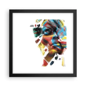 Poszter fehér keretben - Színes személyiség - 30x30 cm