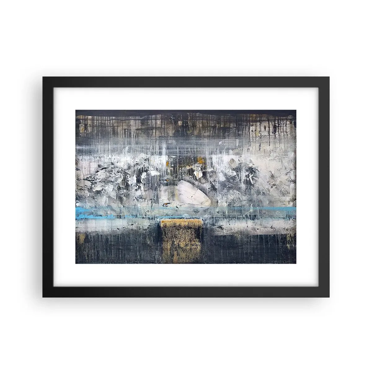 Poszter fehér keretben - Mint a jégen, mint a csomón - 40x30 cm