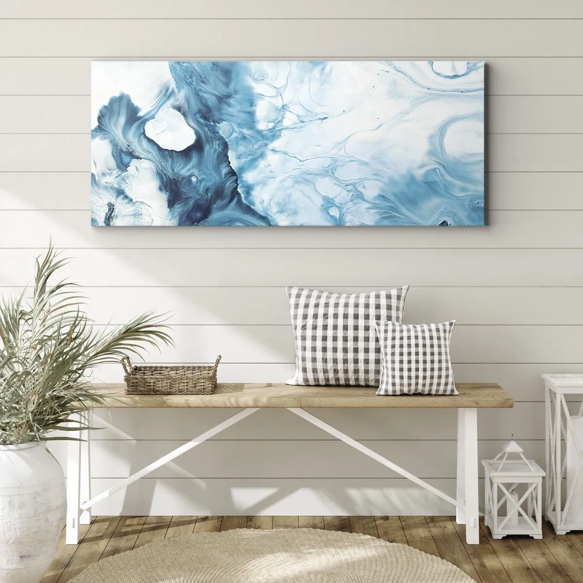Vászonkép - Kékség koncertje - 140x50 cm