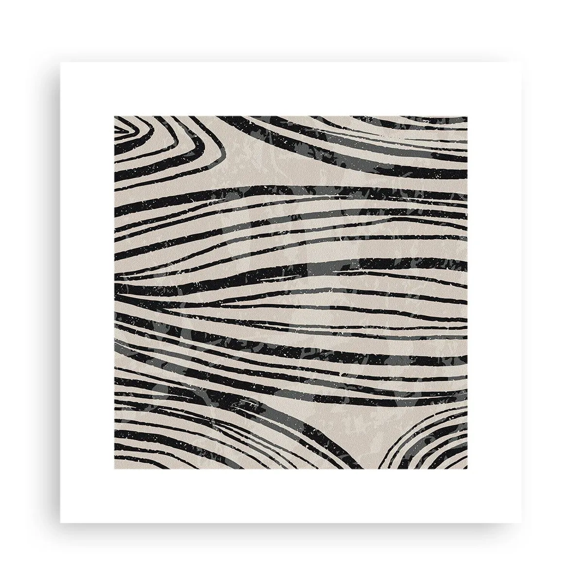 Poszter - Vonalak csobbanása - 30x30 cm