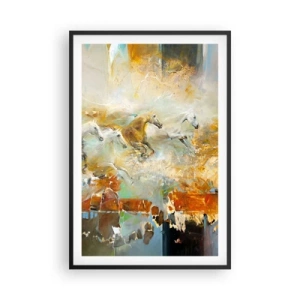 Poszter fehér keretben - Vágta a fényen át  - 61x91 cm