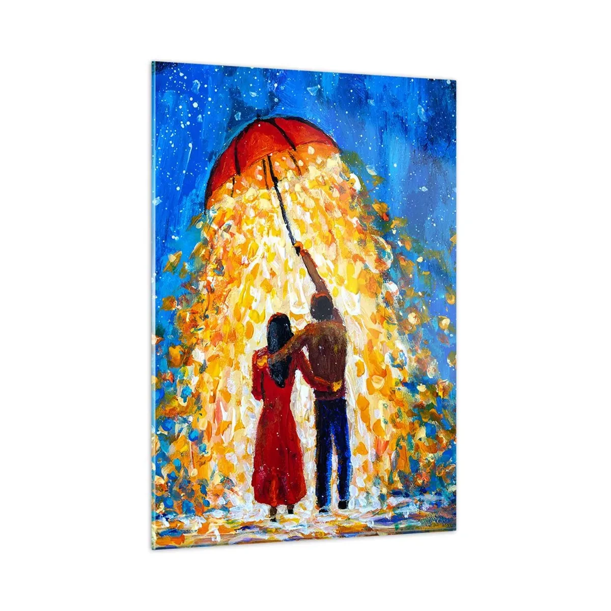 Üveg kép - Egy esős este varázsa? - 50x70 cm