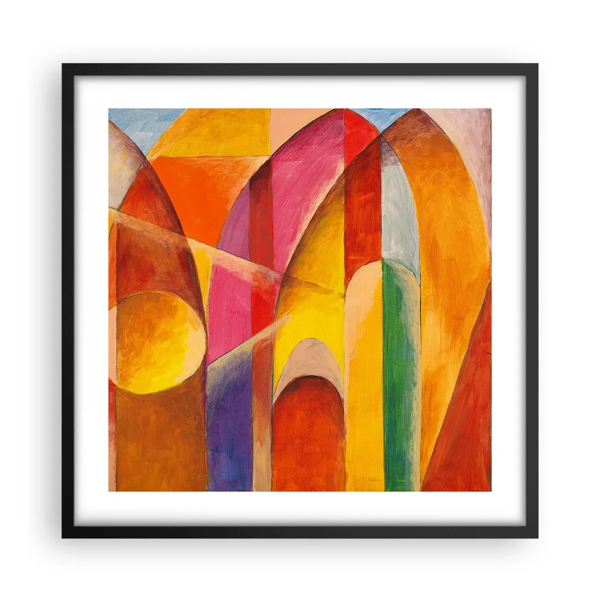 Poszter fehér keretben - A nap katedrálisa - 50x50 cm