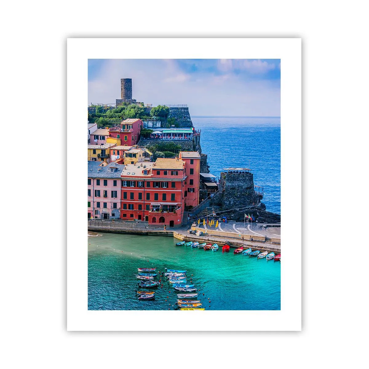 Poszter - Varázslatos mediterrán város - 40x50 cm