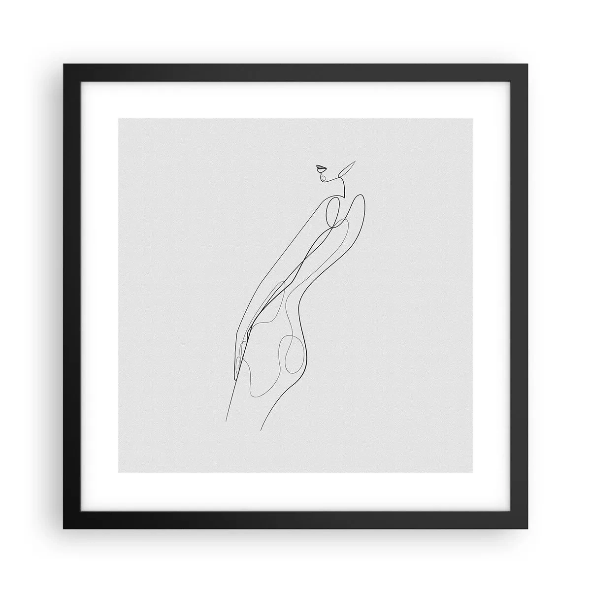 Poszter fehér keretben - Csak egy ígéret - 40x40 cm