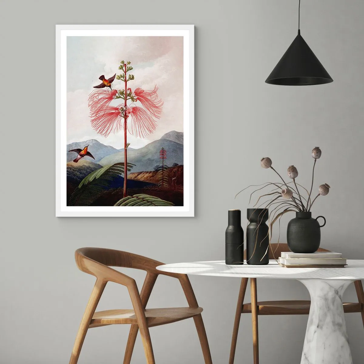 Poszter fekete keretben - Egy trópusi paradicsomban - 40x50 cm