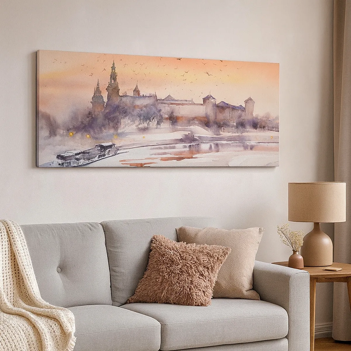 Vászonkép - Királyi naplemente - 30x30 cm