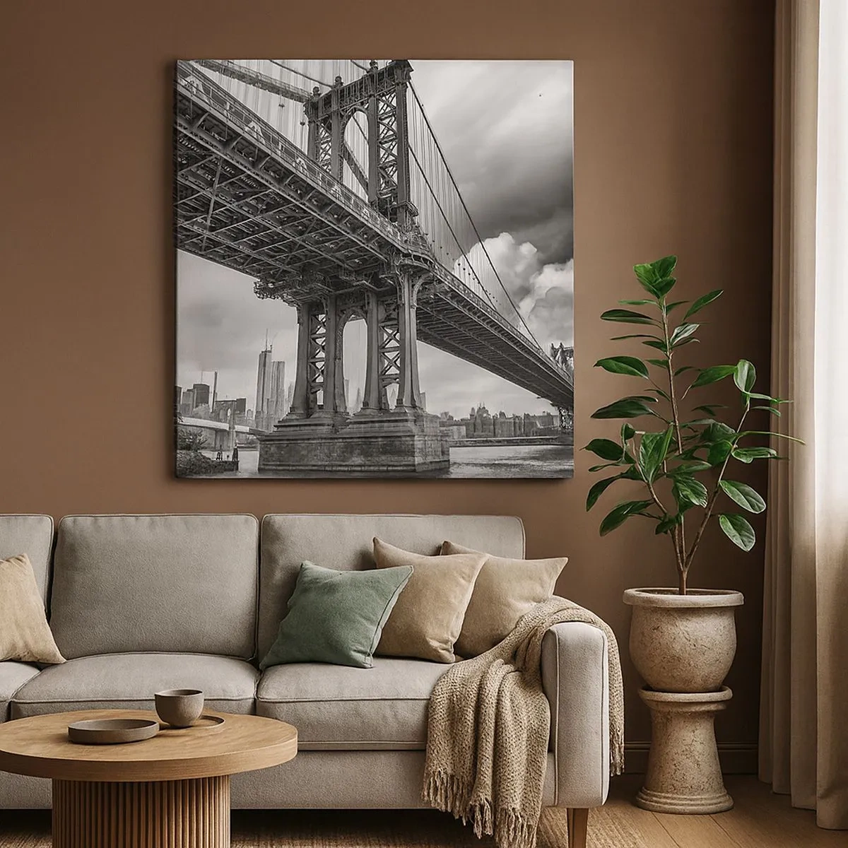 Vászonkép - A város szívébe - 30x30 cm