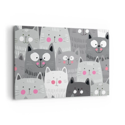 Vászonkép - A macska világa - 120x80 cm
