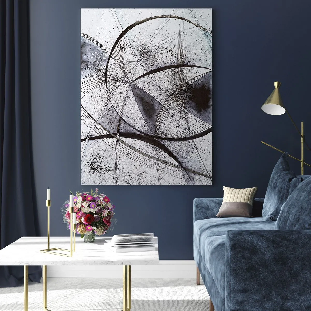 Üveg kép - Futurisztikus fantázia - 50x70 cm
