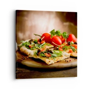 Vászonkép - Egyenesen a kemencéből és a kertből - 30x30 cm