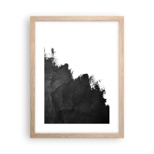 Poszter világos tölgy keretben - Elemek: föld - 30x40 cm