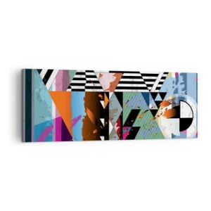 Vászonkép - Geometrikus és organikus - 140x50 cm
