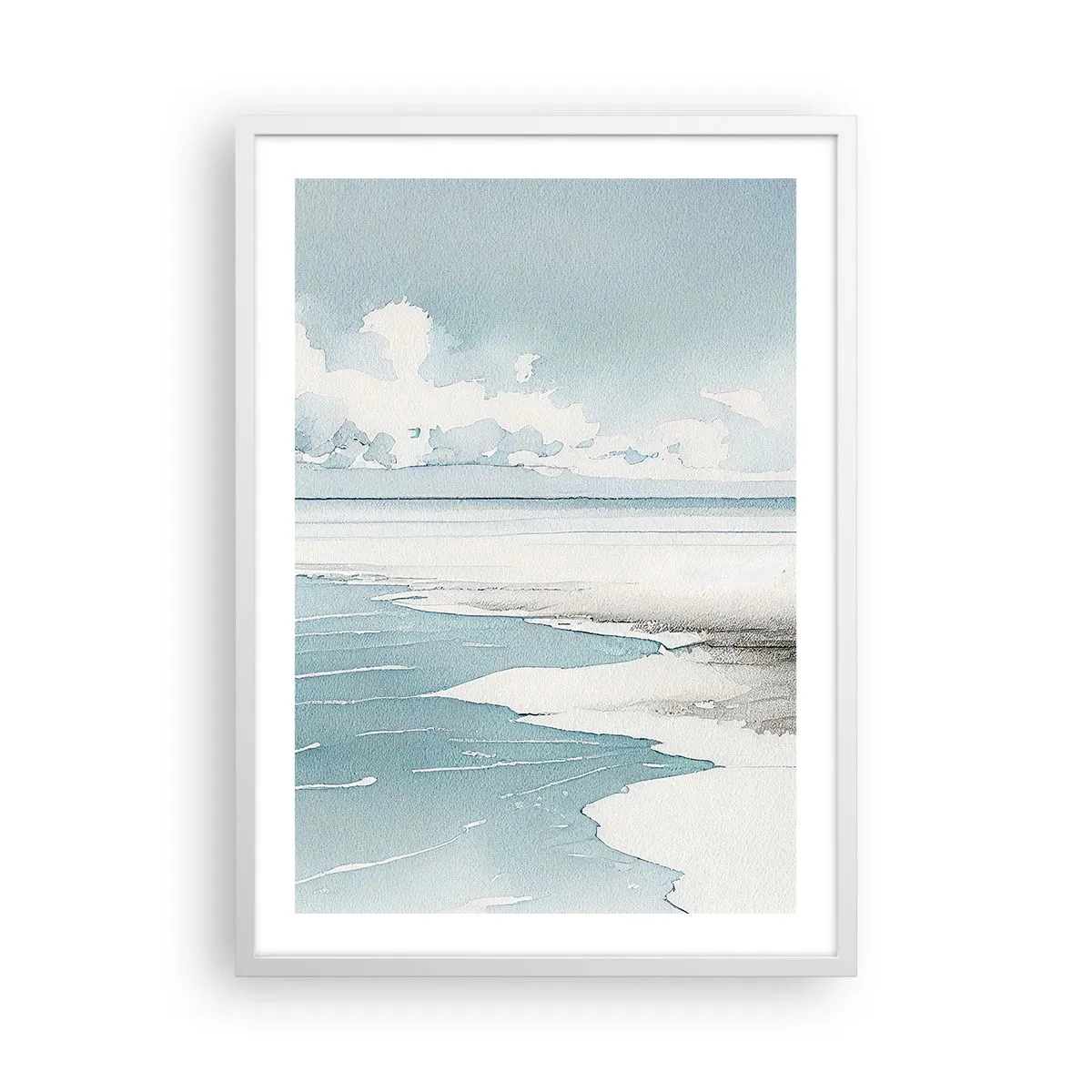 Poszter fekete keretben - Szelíd dagály - 50x70 cm