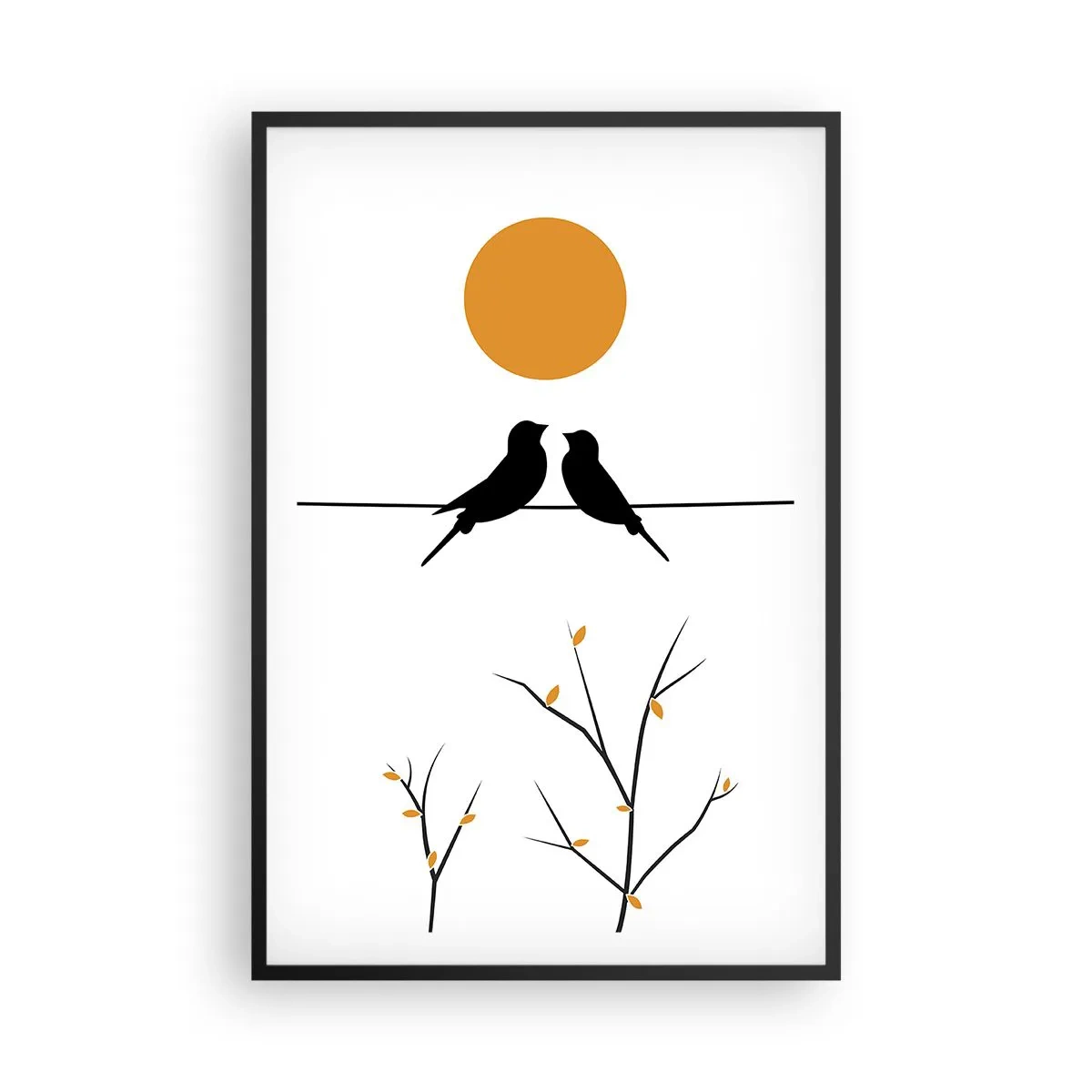 Poszter fehér keretben - Fülemüle este - 61x91 cm