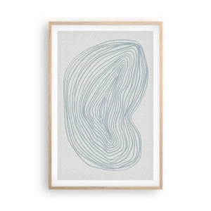 Poszter világos tölgy keretben - Egy csepp mosolya - 61x91 cm