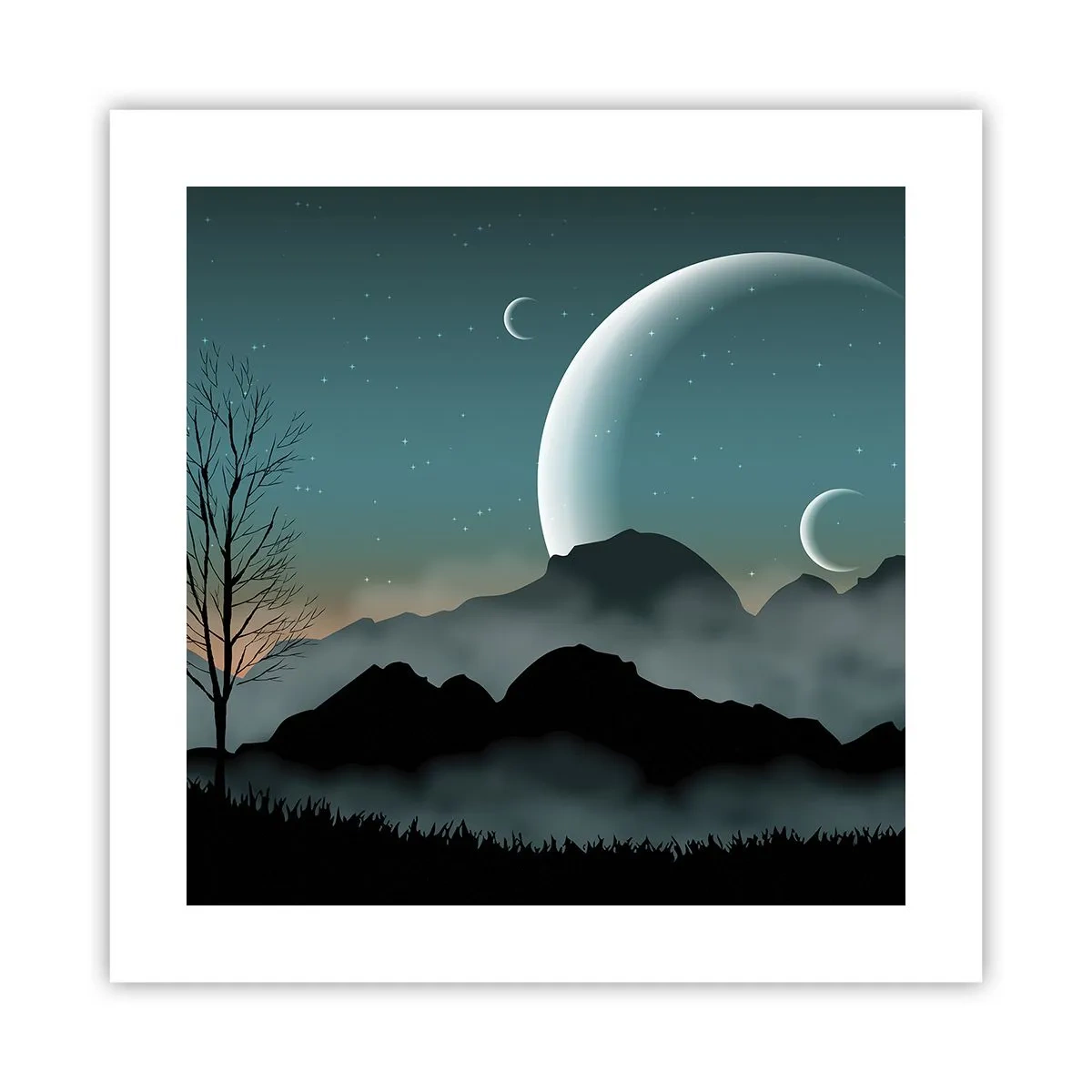 Poszter - Csillagos éj karneválja - 40x40 cm