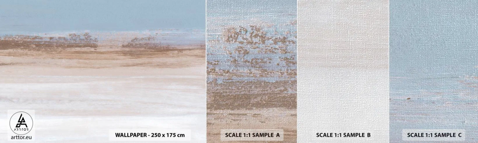 Fotótapéta Minta Premium Canvas - Többértelmű tájkép - Darab, Fényes, Minimalizmus - 100x30 cm