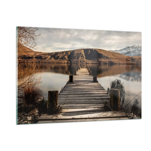 Üveg kép - Táj a csendben - 120x80 cm