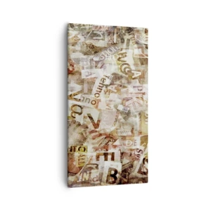 Vászonkép - Betűkkel egyesítem a fecsegést - 55x100 cm