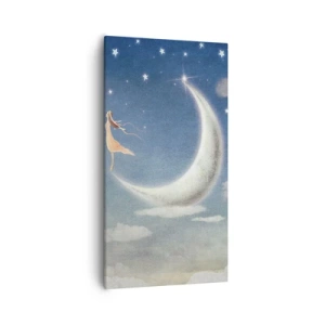 Vászonkép - Kék udvarló - 55x100 cm