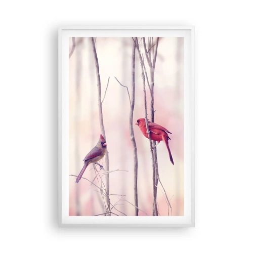 Poszter fekete keretben - Rózsaszín erdő története - 61x91 cm