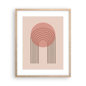 Poszter világos tölgy keretben - Ellenállhatatlan vonzalom - 40x50 cm