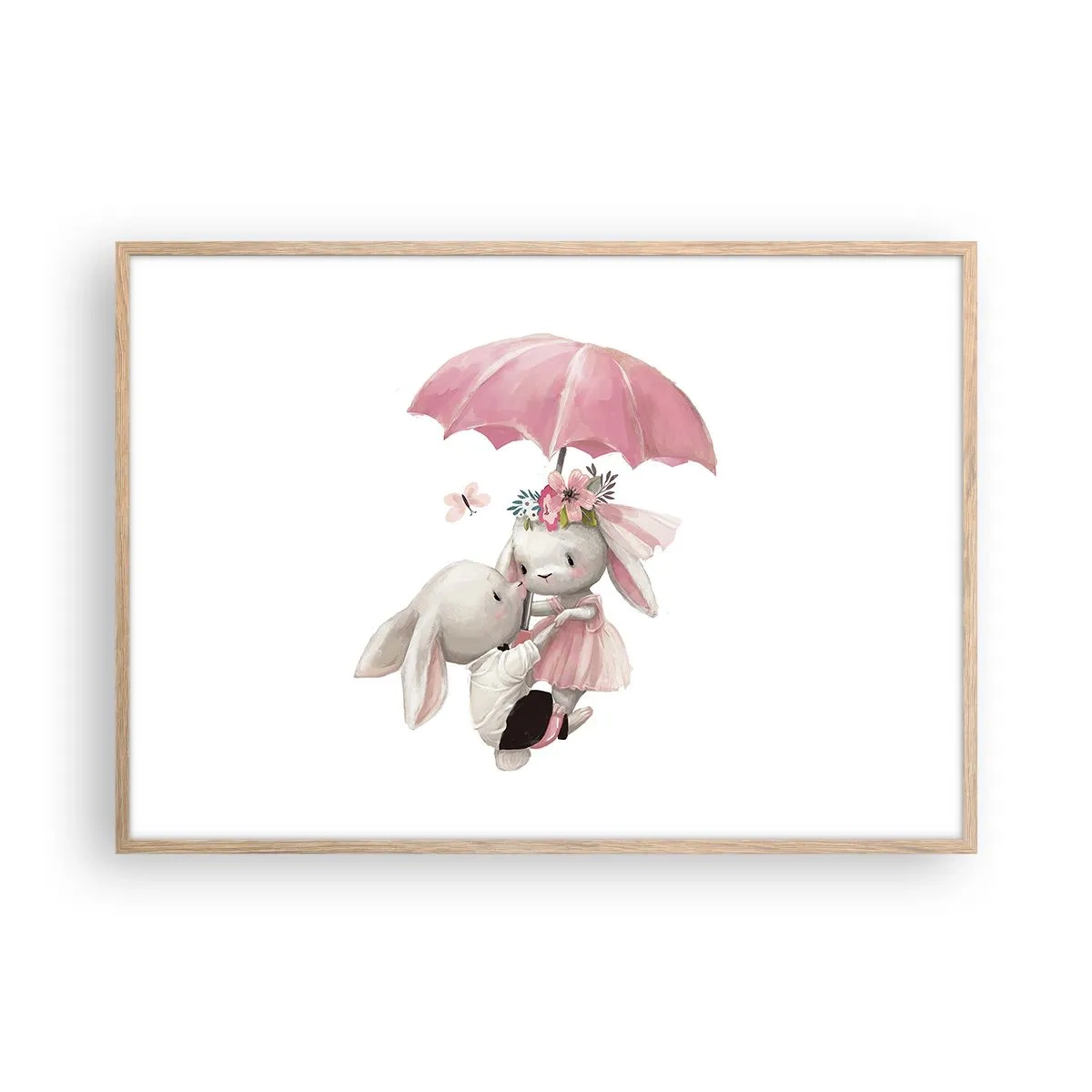 Poszter világos tölgy keretben - Ez a szerelem - 100x70 cm