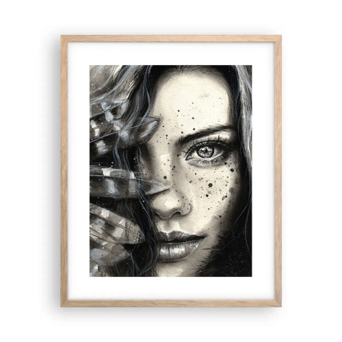 Poszter világos tölgy keretben - Vad gyönyör - 40x50 cm