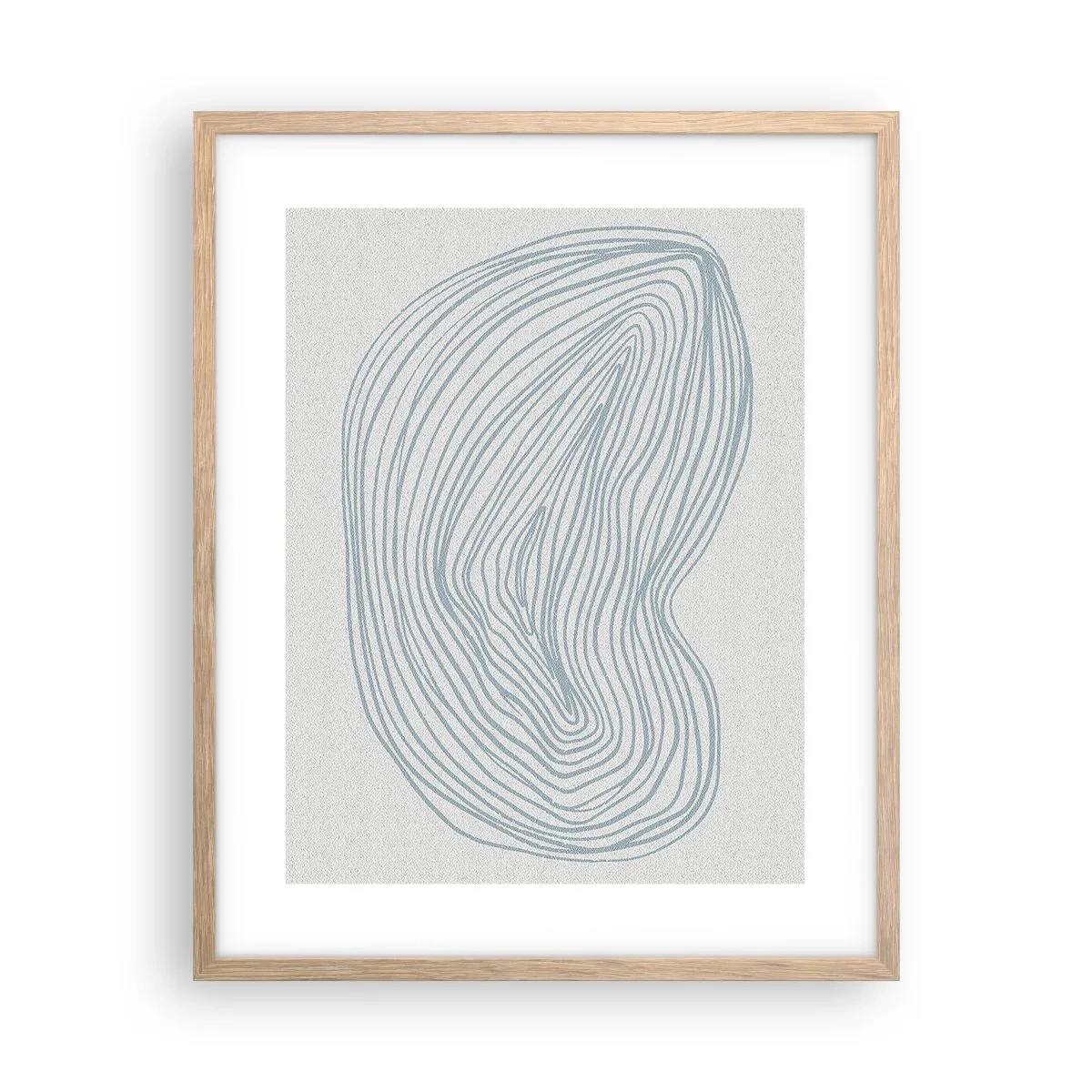 Poszter világos tölgy keretben - Egy csepp mosolya - 40x50 cm