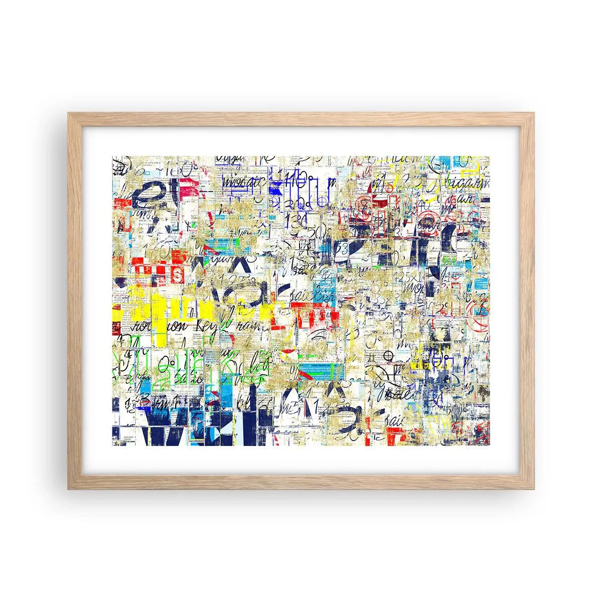 Poszter világos tölgy keretben - Egyszerűen tetszik a szemnek - 50x40 cm