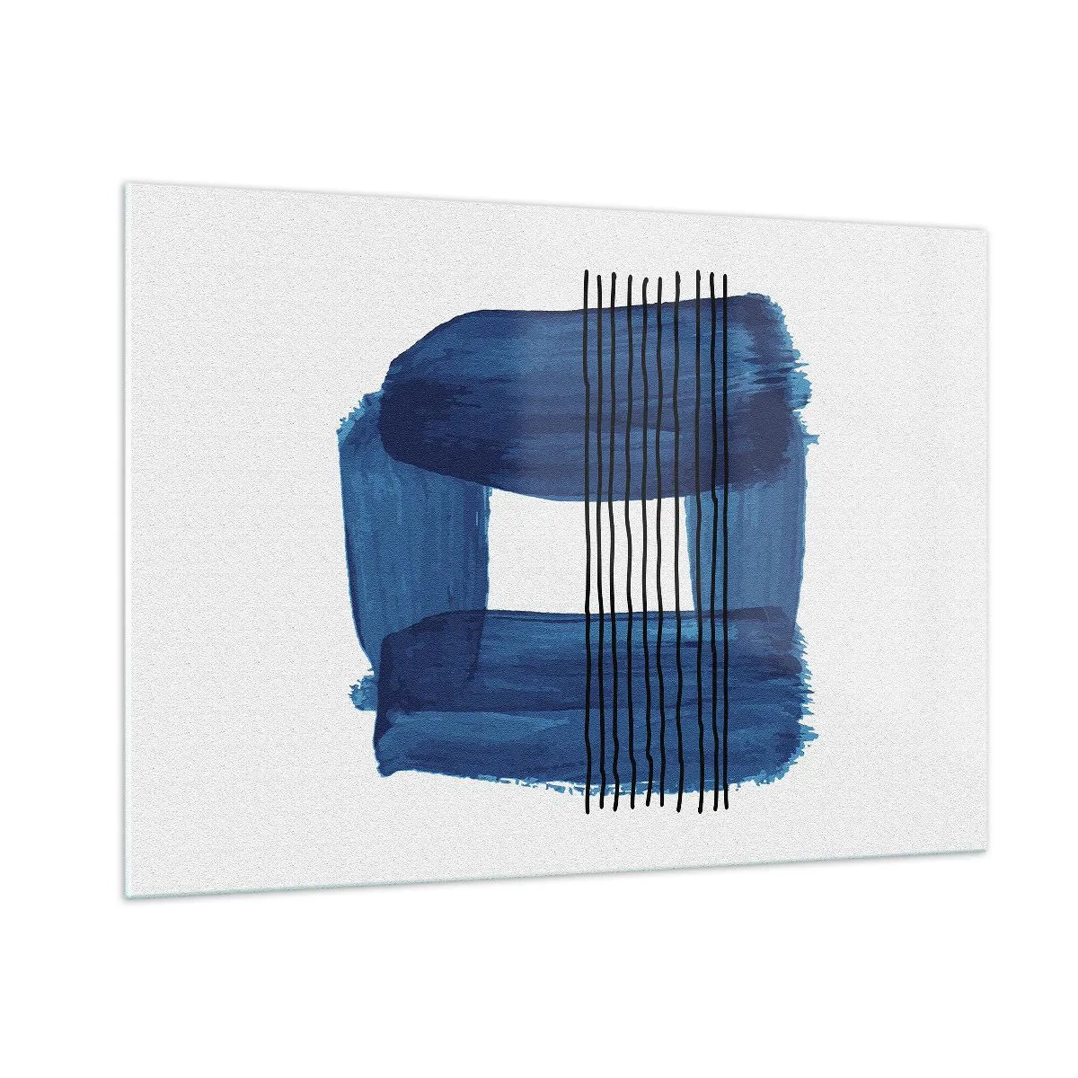 Üveg kép - Kékes-fekete - 100x70 cm