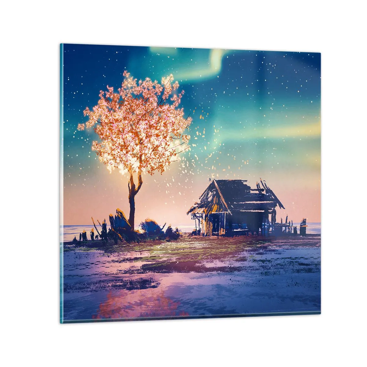 Üveg kép - A természet nem múlik el - 40x40 cm