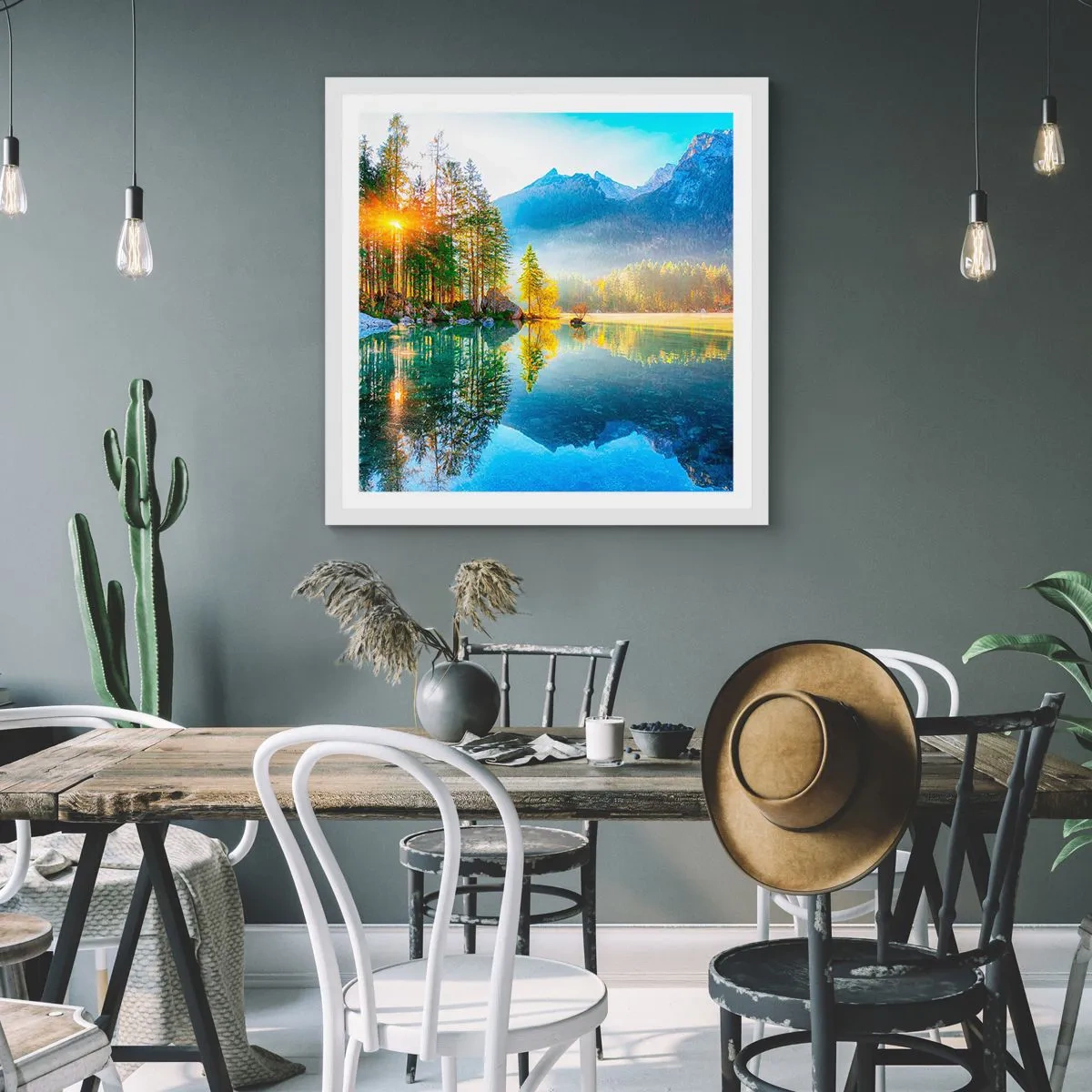 Poszter fekete keretben - Fenség és édesség - 60x60 cm