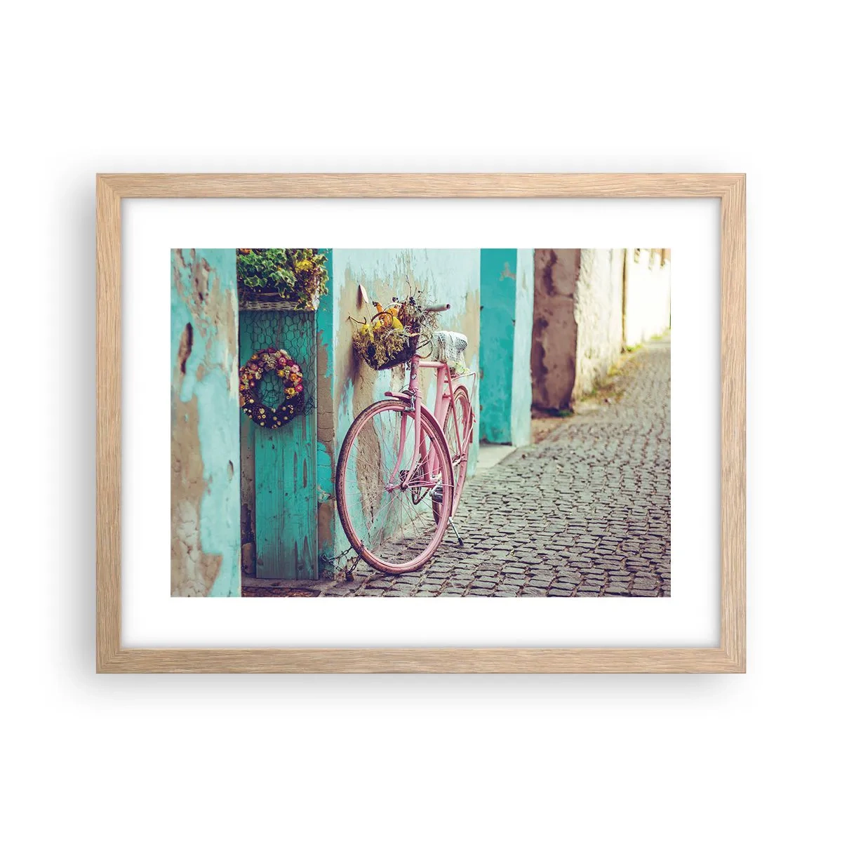 Poszter világos tölgy keretben - Mindjárt visszajövök - 40x30 cm