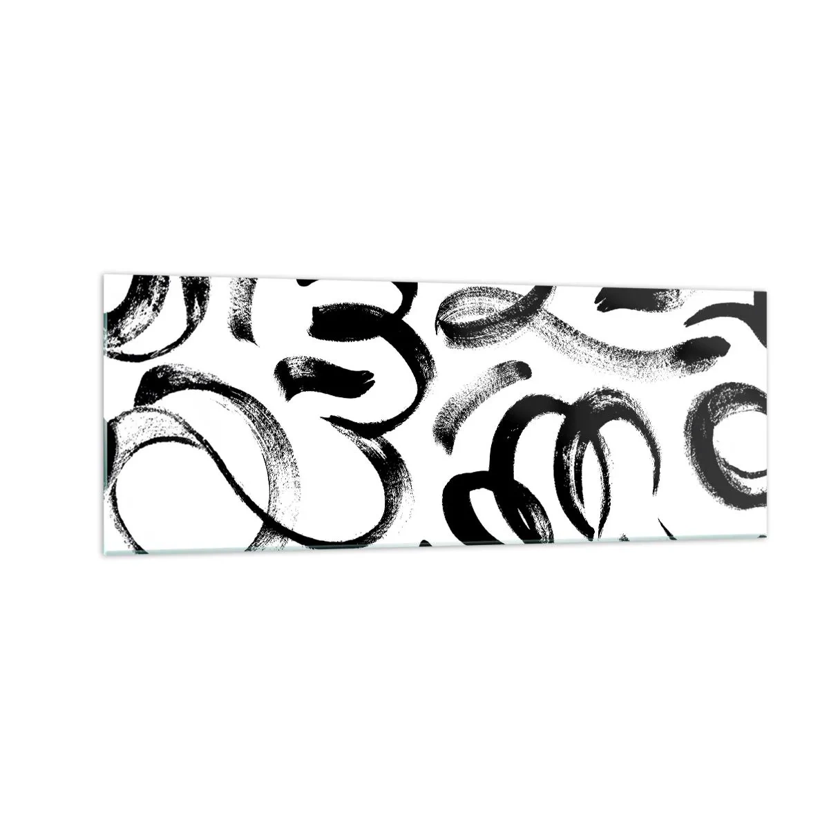 Üveg kép - Feketén-fehéren - 140x50 cm