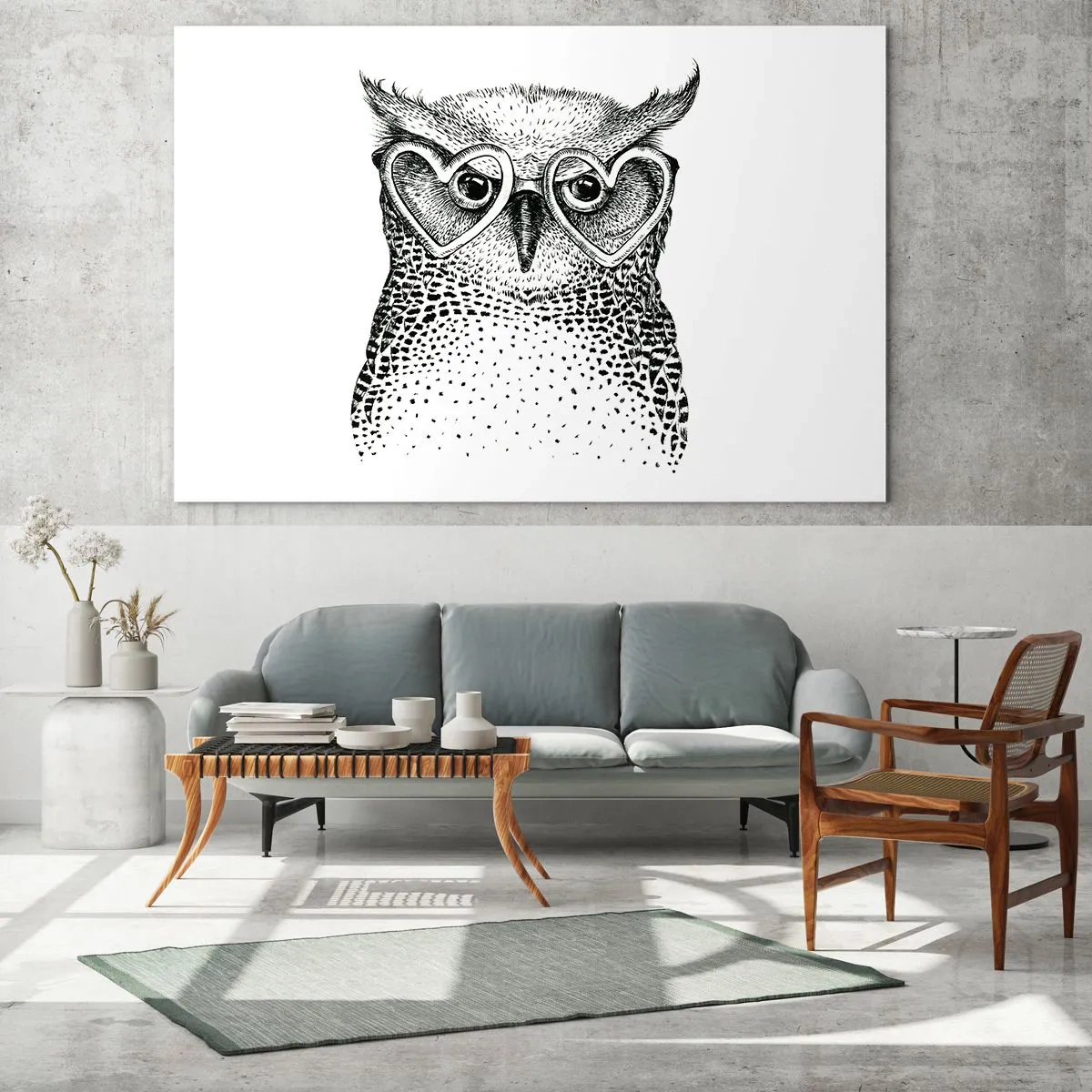 Üveg kép - Bölcsen és szeretettel - 120x80 cm