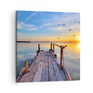 Vászonkép - Menj egyenesen a nap felé - 50x50 cm