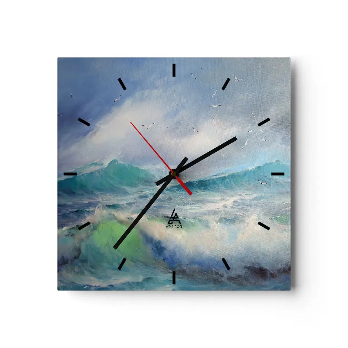 Falióra, Óra - "A forgószél diadalmasan üvöltött...” - 40x40 cm