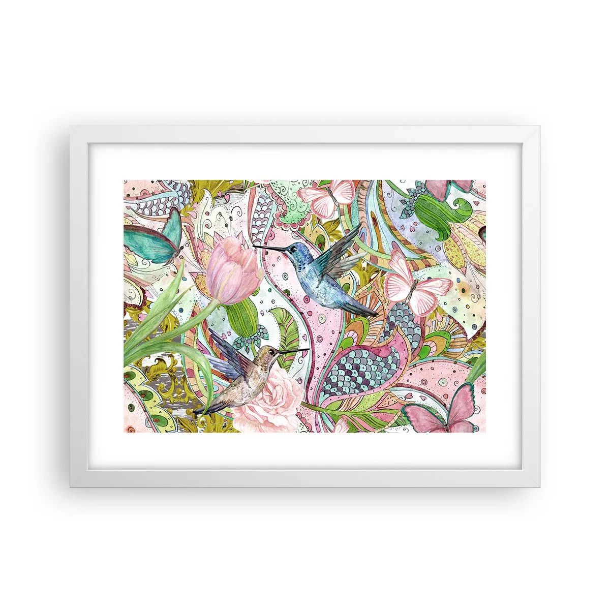 Poszter fekete keretben - Szőlőbe gabalyodva - 40x30 cm