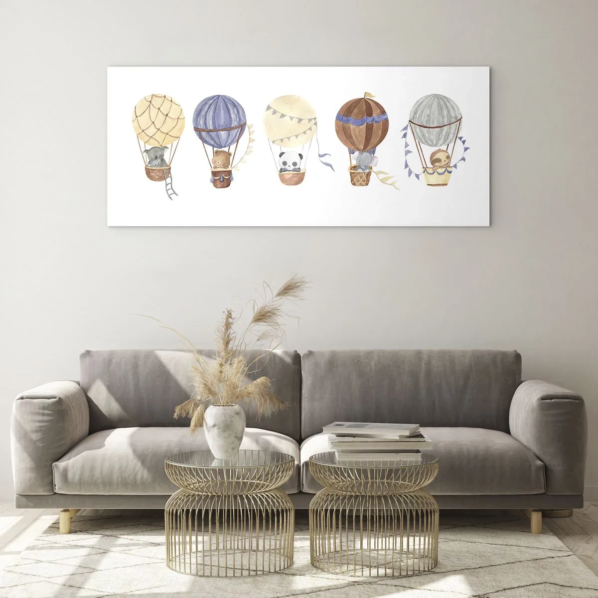 Üveg kép - Barátok egy utazáson - 100x40 cm