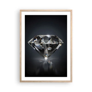 Poszter világos tölgy keretben - Best girls friend - 50x70 cm