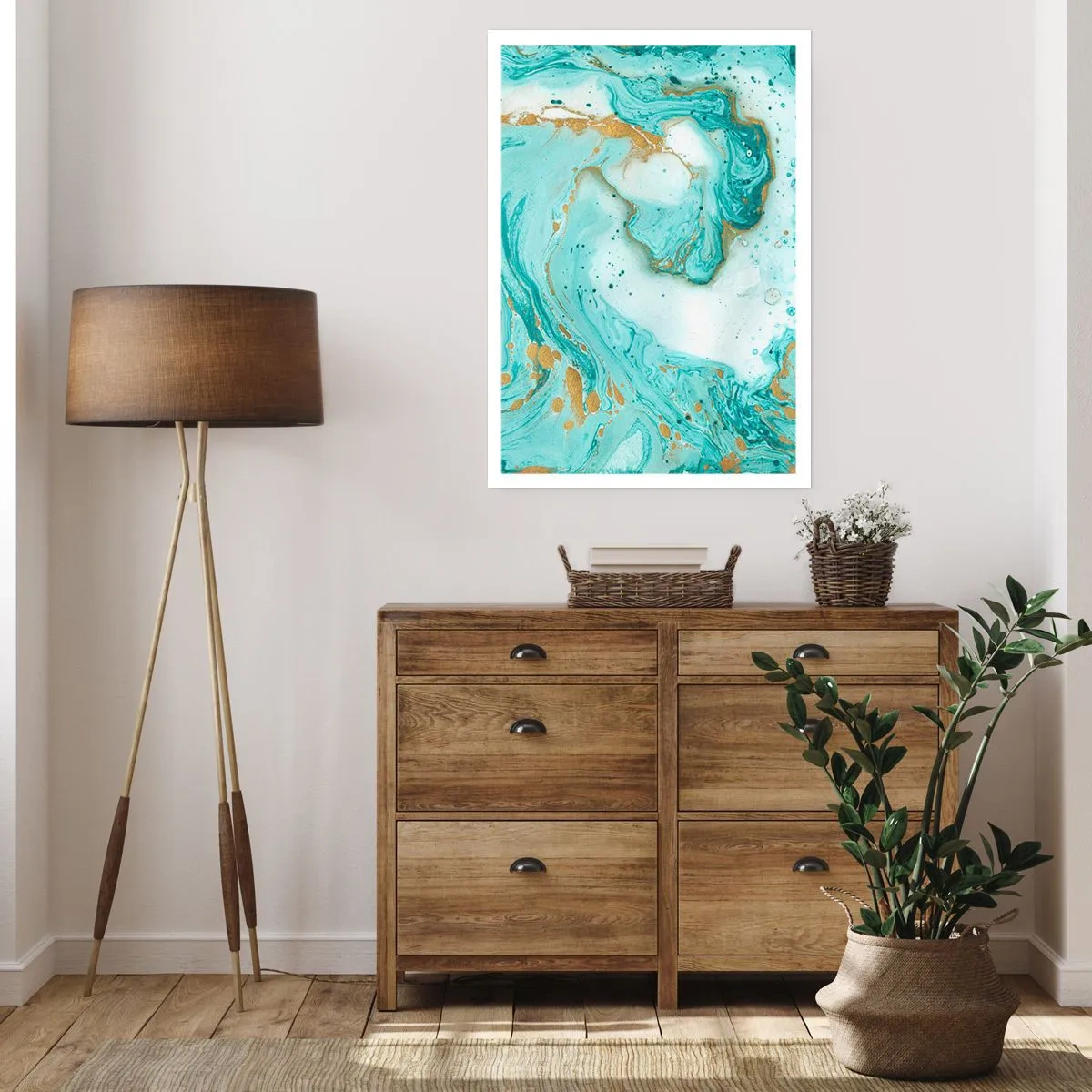 Poszter - Az Edo-korszak nagy hulláma alatt - 70x100 cm